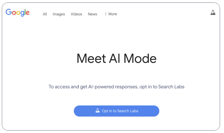google ai mode Design Flash