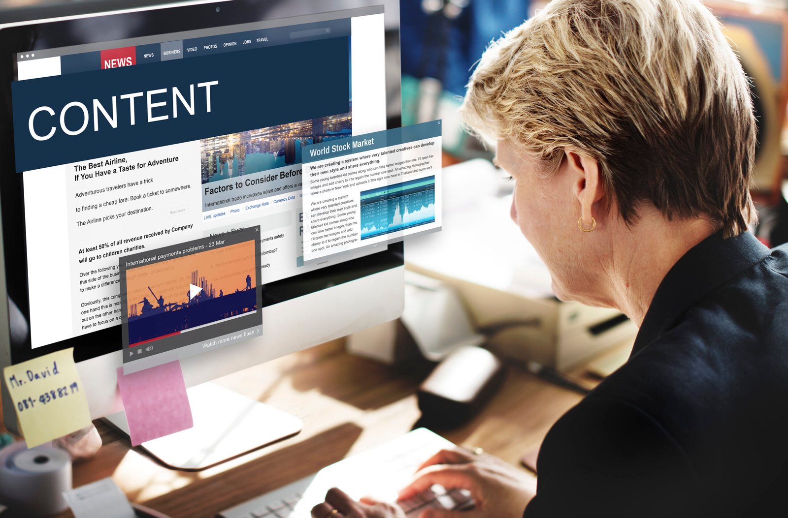 Media Journalism Global Daily News Content Concept